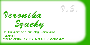 veronika szuchy business card